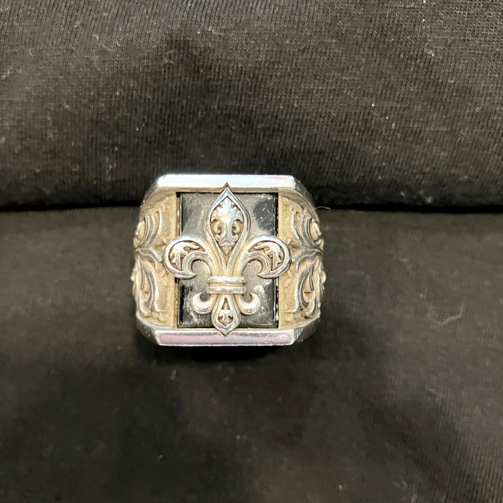 Night Rider .925 sterling silver ring. Size 12